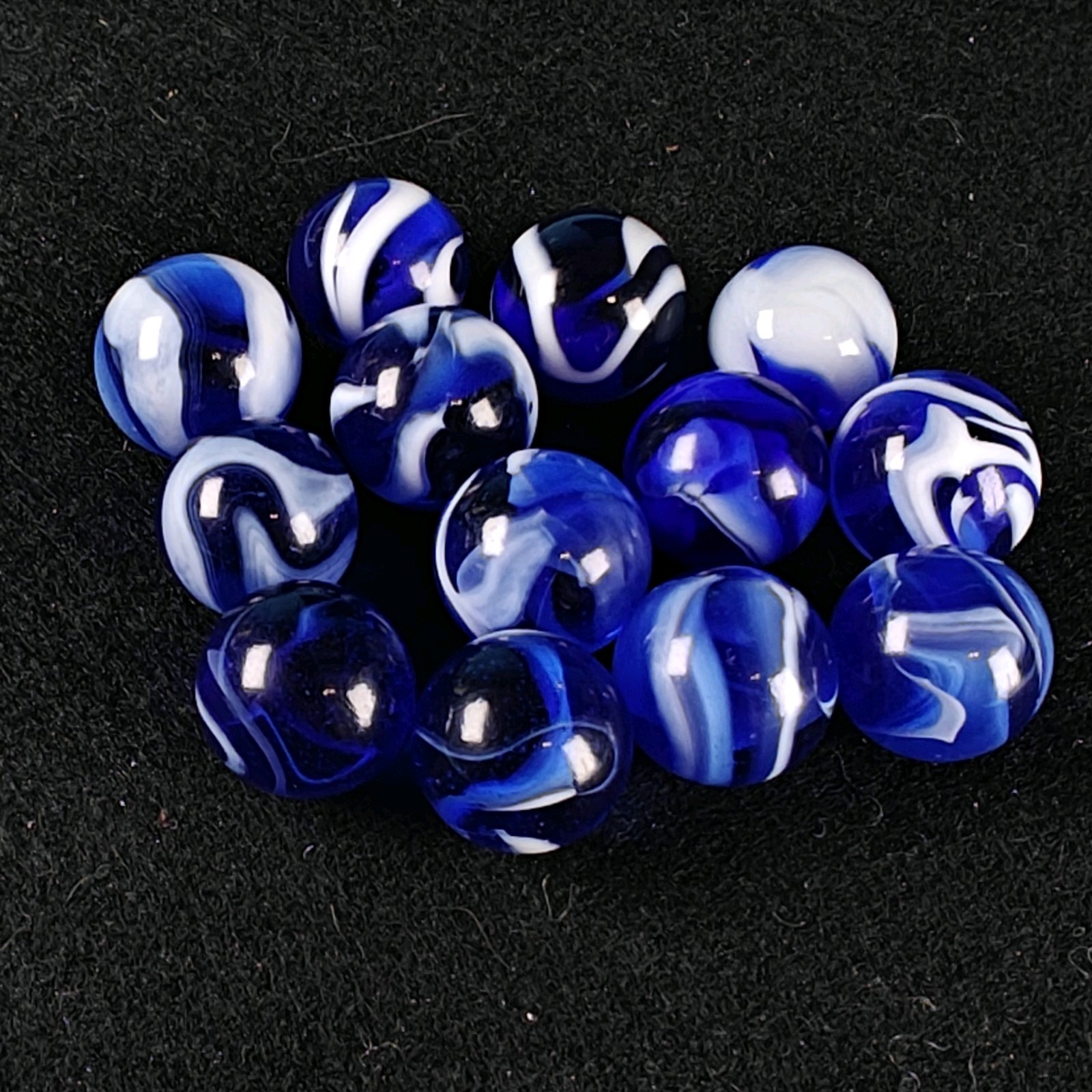 Marble Lot Collection Blue And White Swirl Transparent