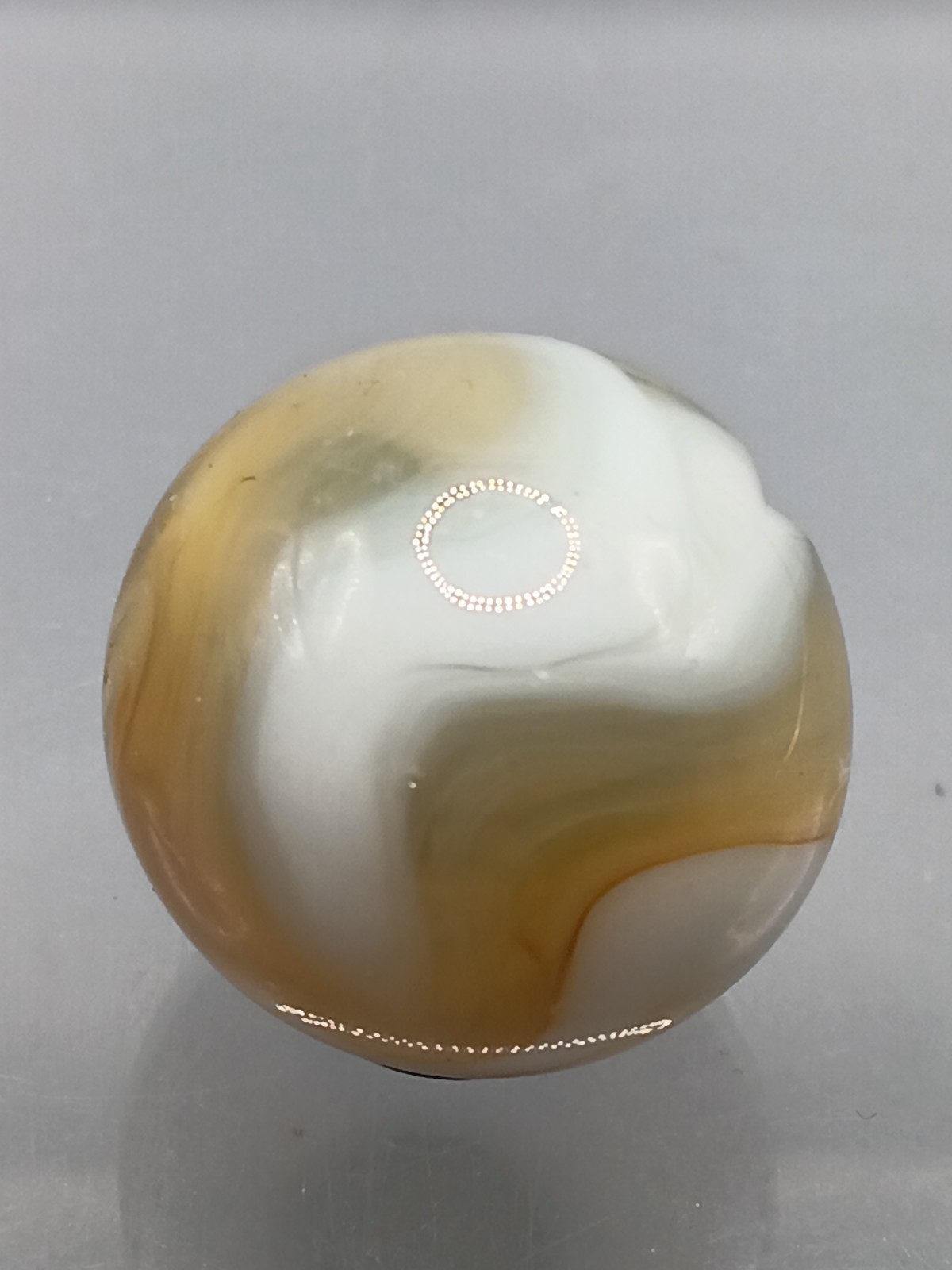 .96″ Vintage Shooter Marble- UV Glowing Swirls- Jabo DAS- #CE-5