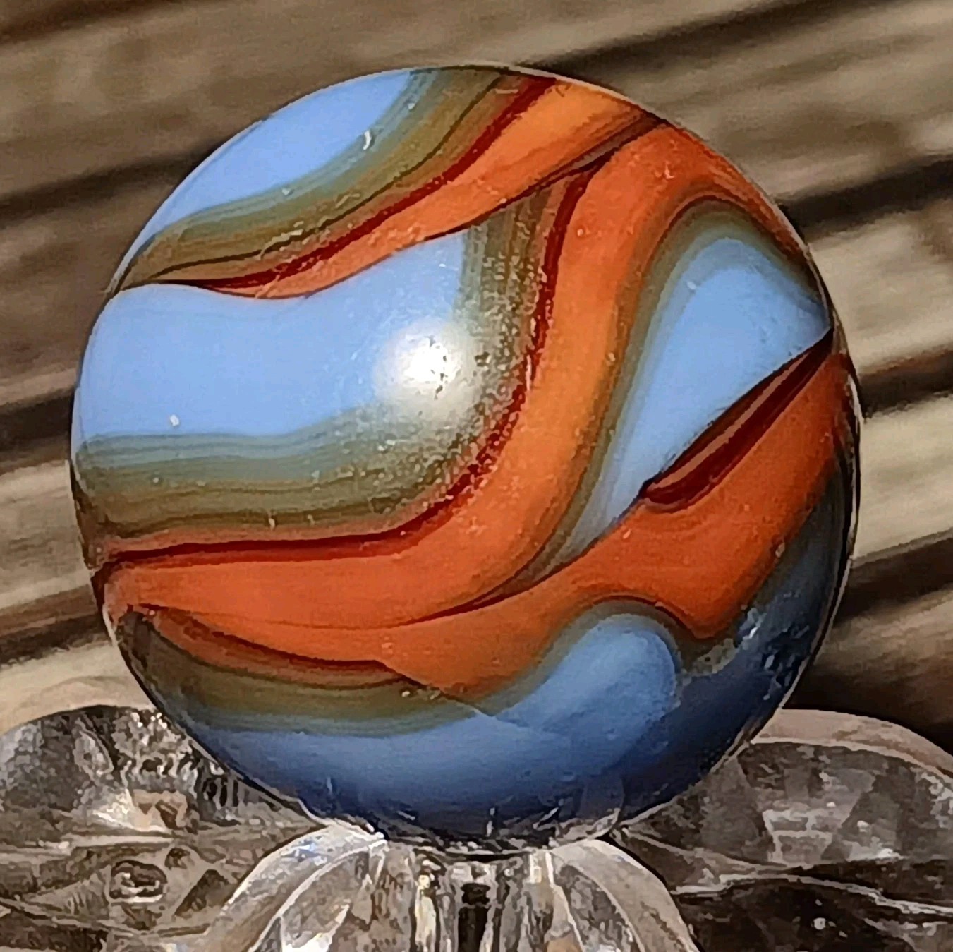 Christensen Agate Swirl Marble. .66″ Near Mint. Nice Pattern