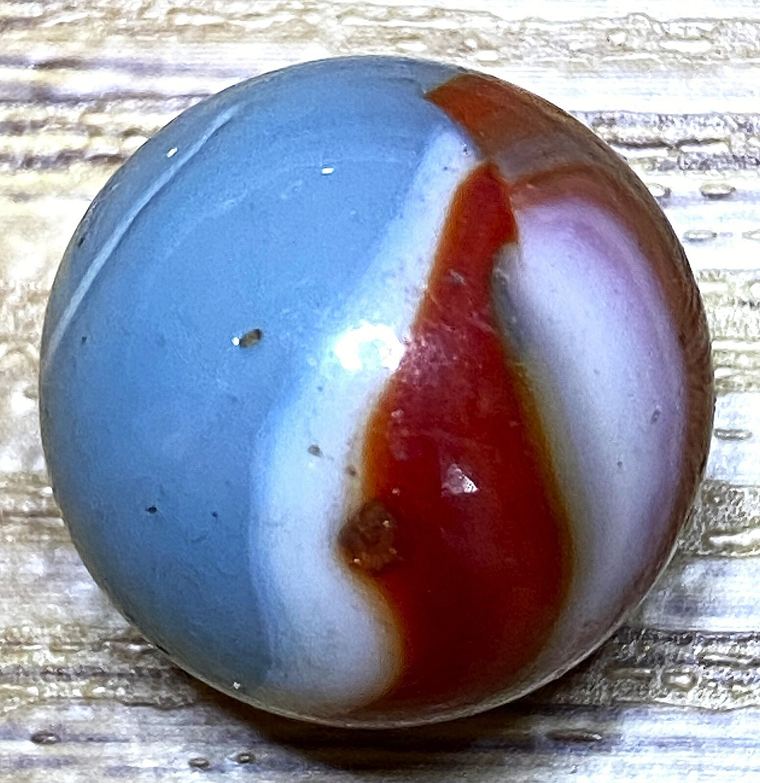 OLDER VHTF AKRO AGATE / PELTIER SUPER COLORS COUPLE HITS STILL NM +/- .62″ M557