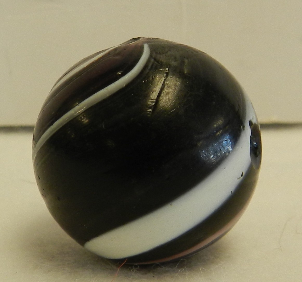 #20421m Large 1.03 Inches Vintage German Handmade Marble