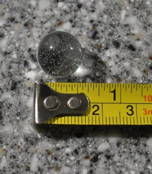 Lot of 31 Vintage Clear & a few other colors w/Bubbles Glass Marbles