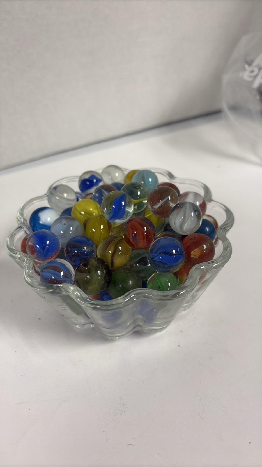 Glass Marbles Mixed Lot Swirl Cat’s Eye Assorted Collection