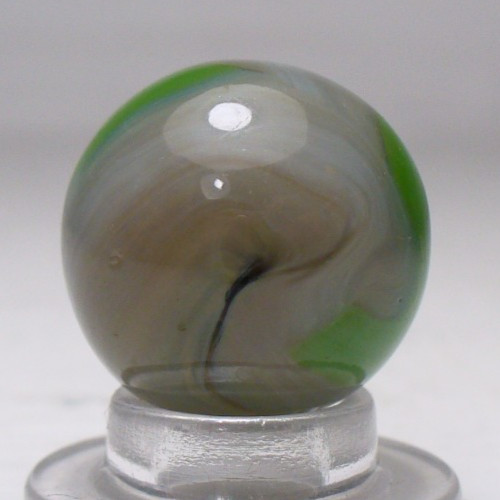 #1064 West Virginia Swirl Marble with Nice Grey and Green Swirls. Alley, Champ