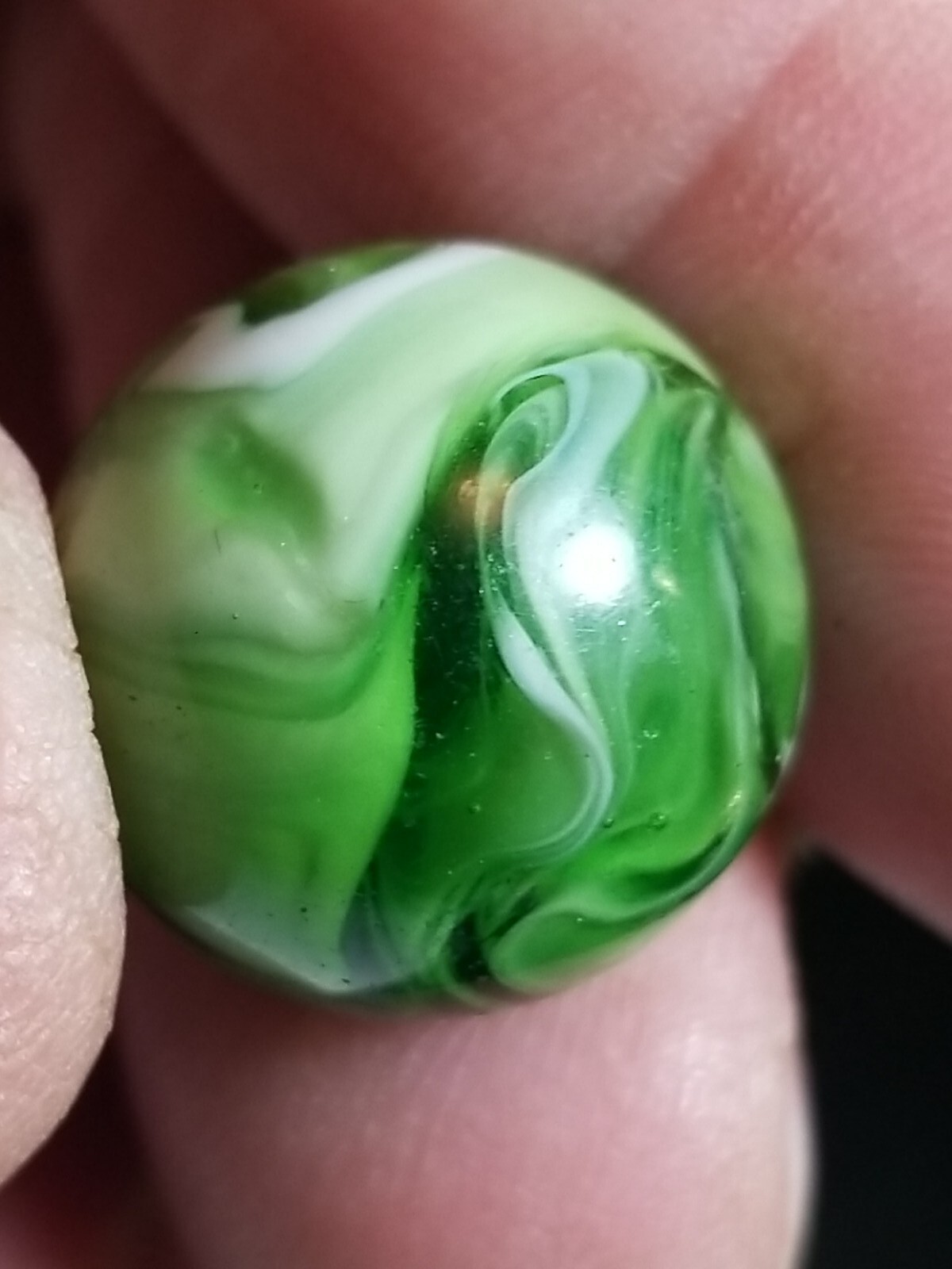 Christensen – 21/32″ – Striped Transparent Swirl – Mint Condition