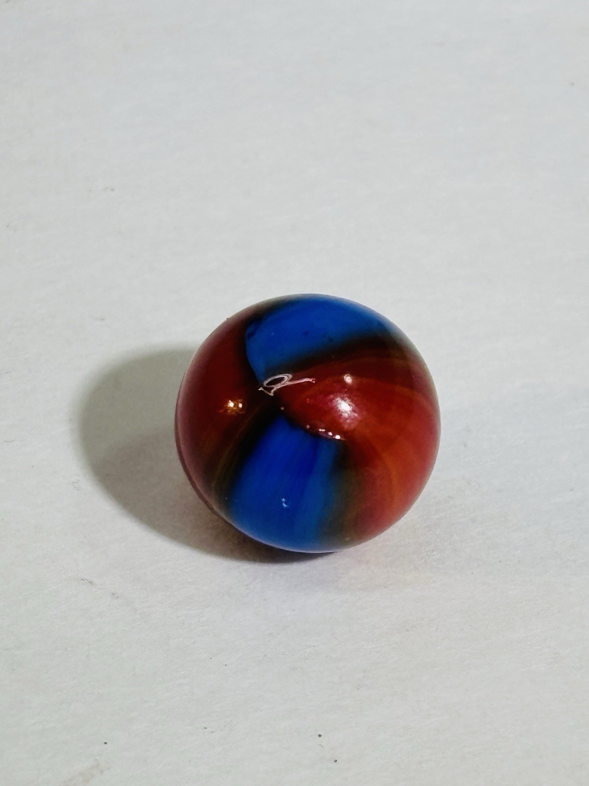 Vintage Marble King Spider Man Marble Near Mint Condition 0.60 15.26mm UV Glow