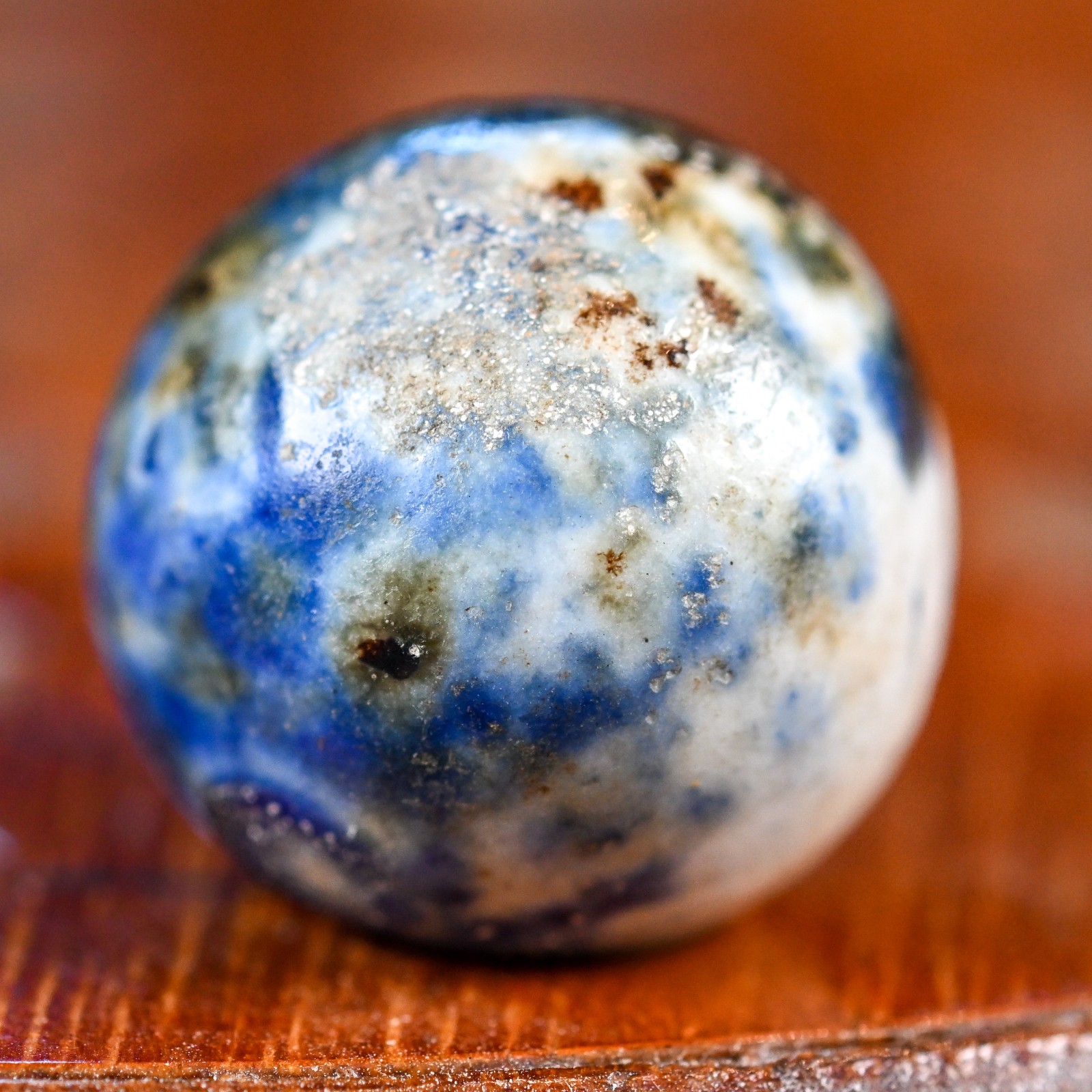 Colorful Fancy Bennington Marble, Handmade 0.76 inch, Mint, Germany, S1652