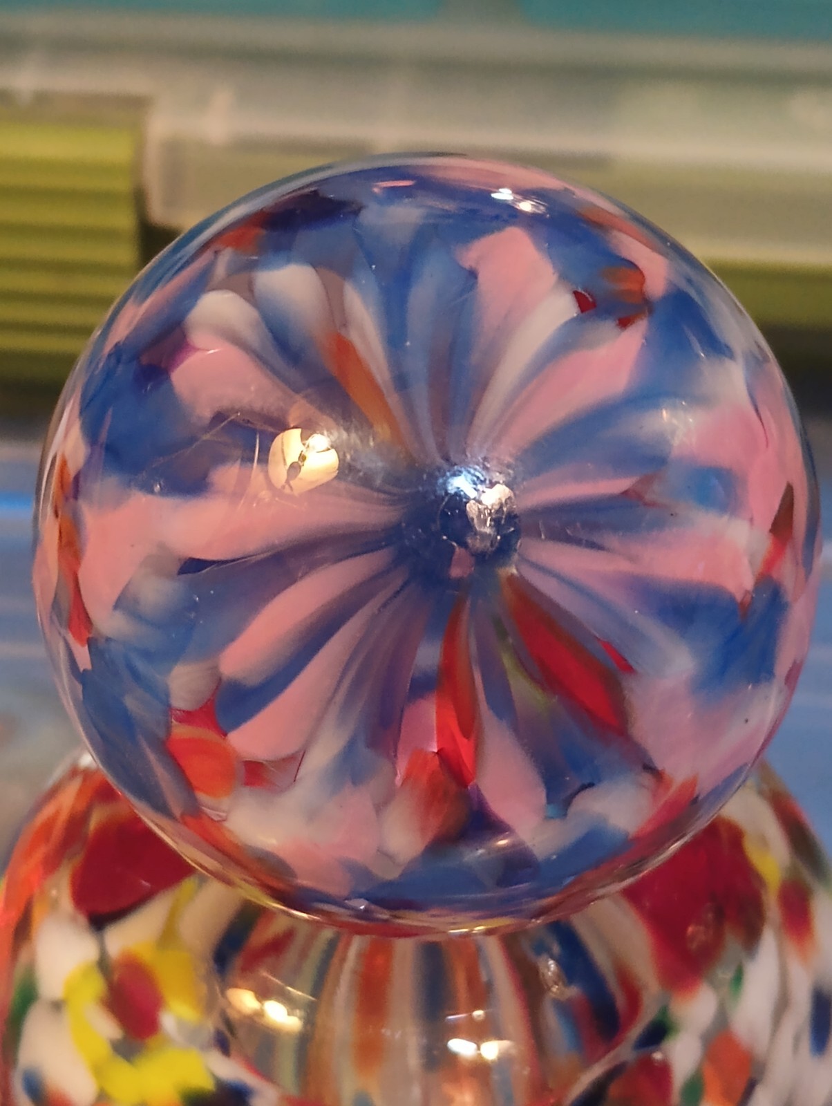 AWESOME RARE HUGE 1.82 VACOR ATMOSPHERE MARBLE!! GUINEA PATTERN!! LQQK!!