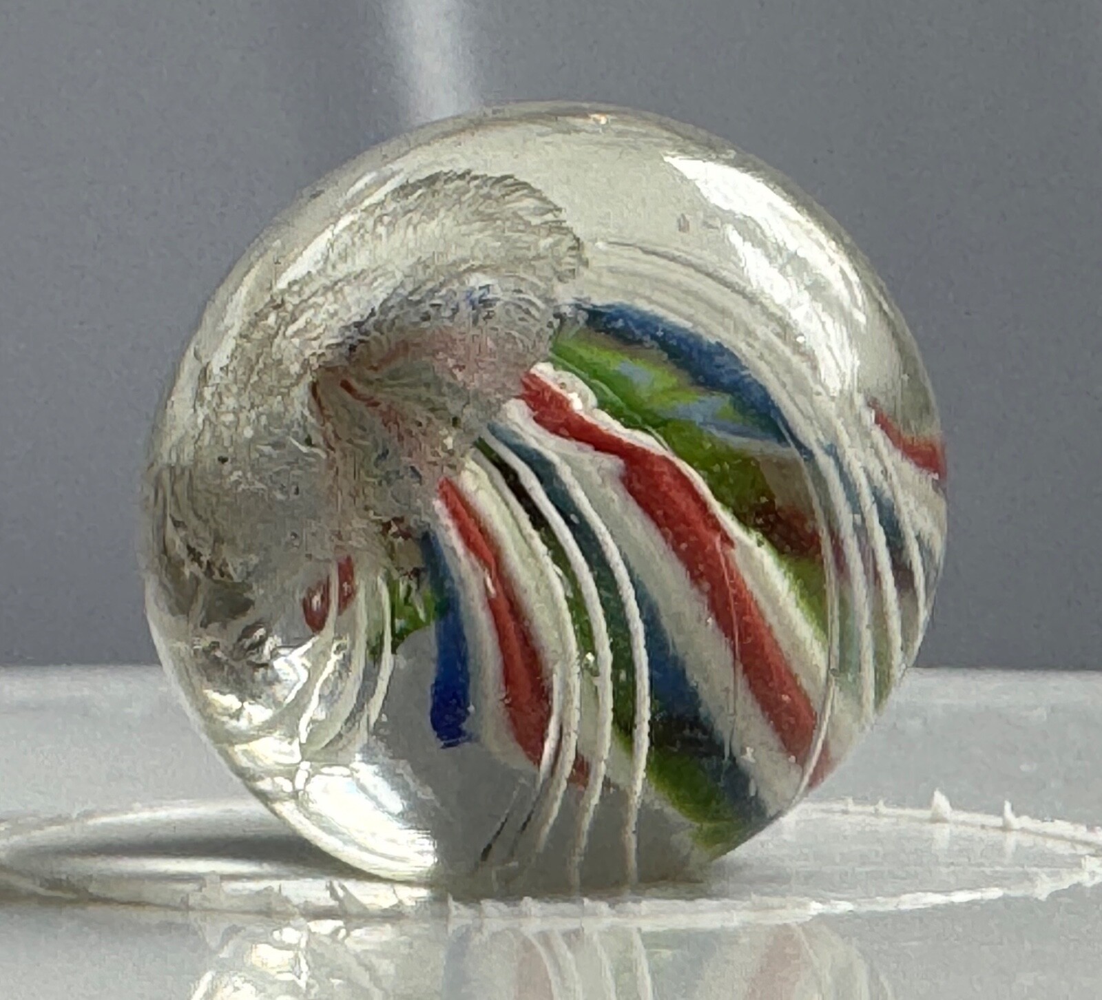 Stunning 4 Ribbon Divided Core Marble 17.5mm (11/16”)