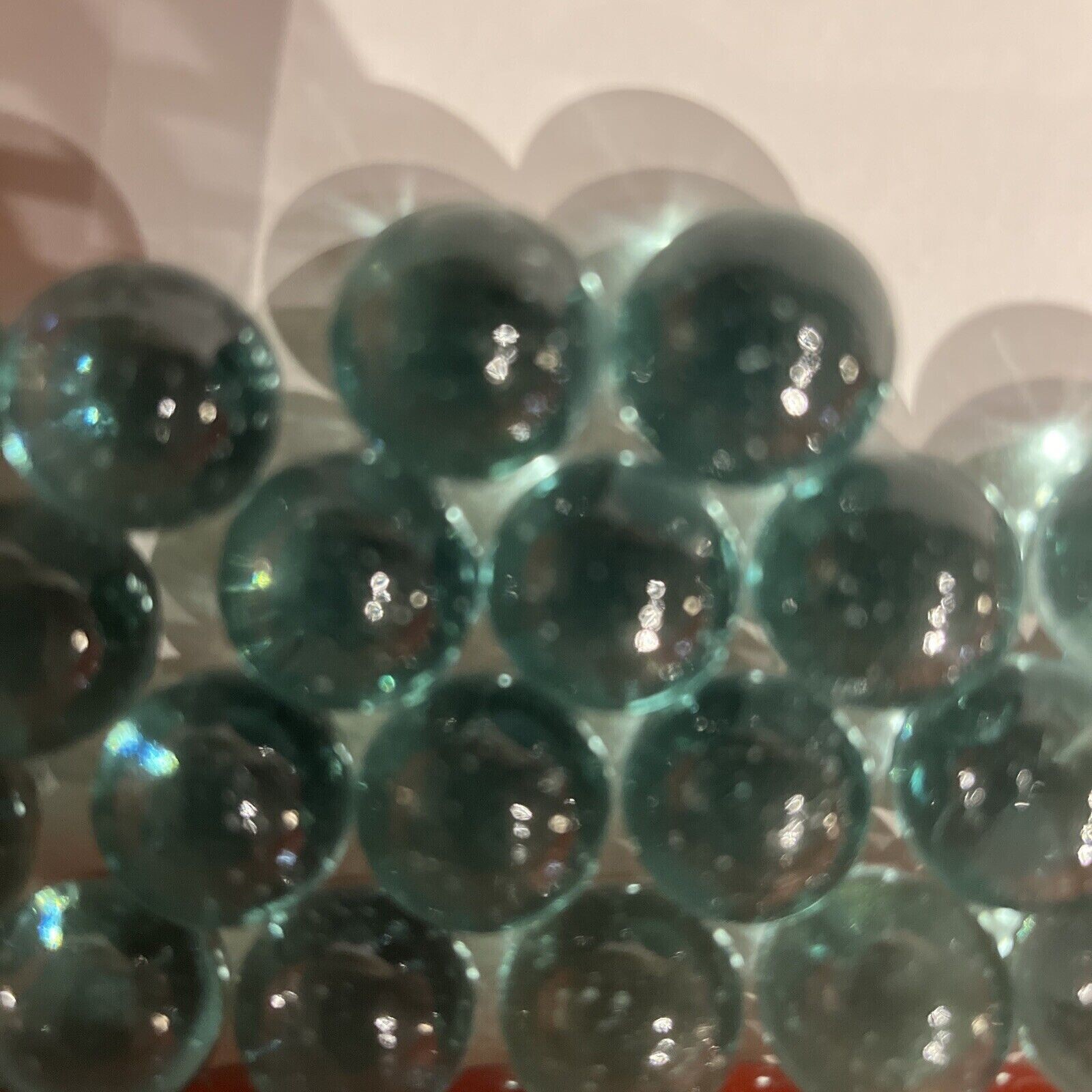 Bundle Of 100 Clear Glass Marbles 17.6 mm size