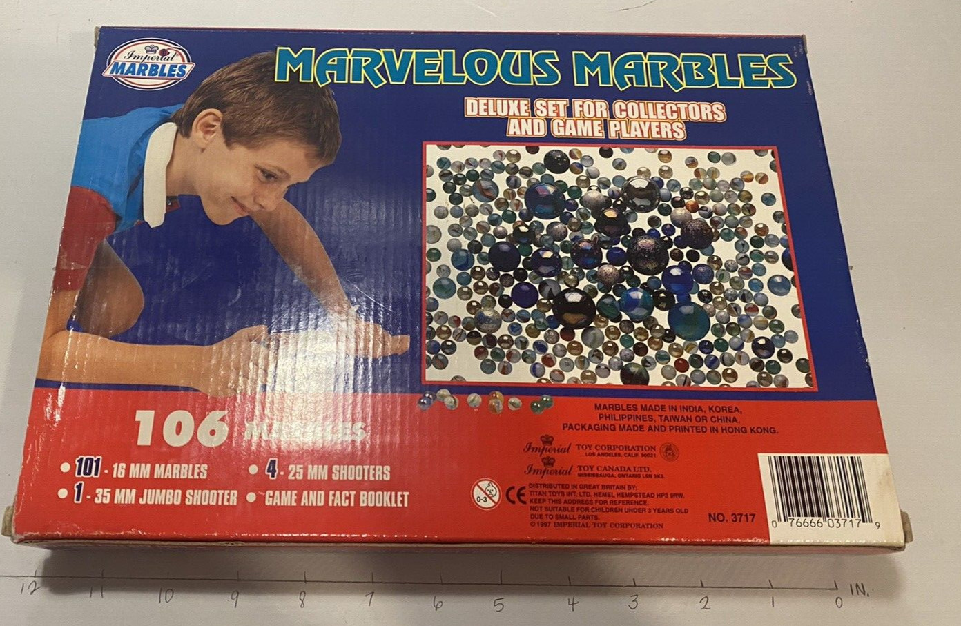 Vintage (1997) IMPERIAL MARVELOUS 106 MARBLES DELUXE SET NO. 3717 Some Box Wear