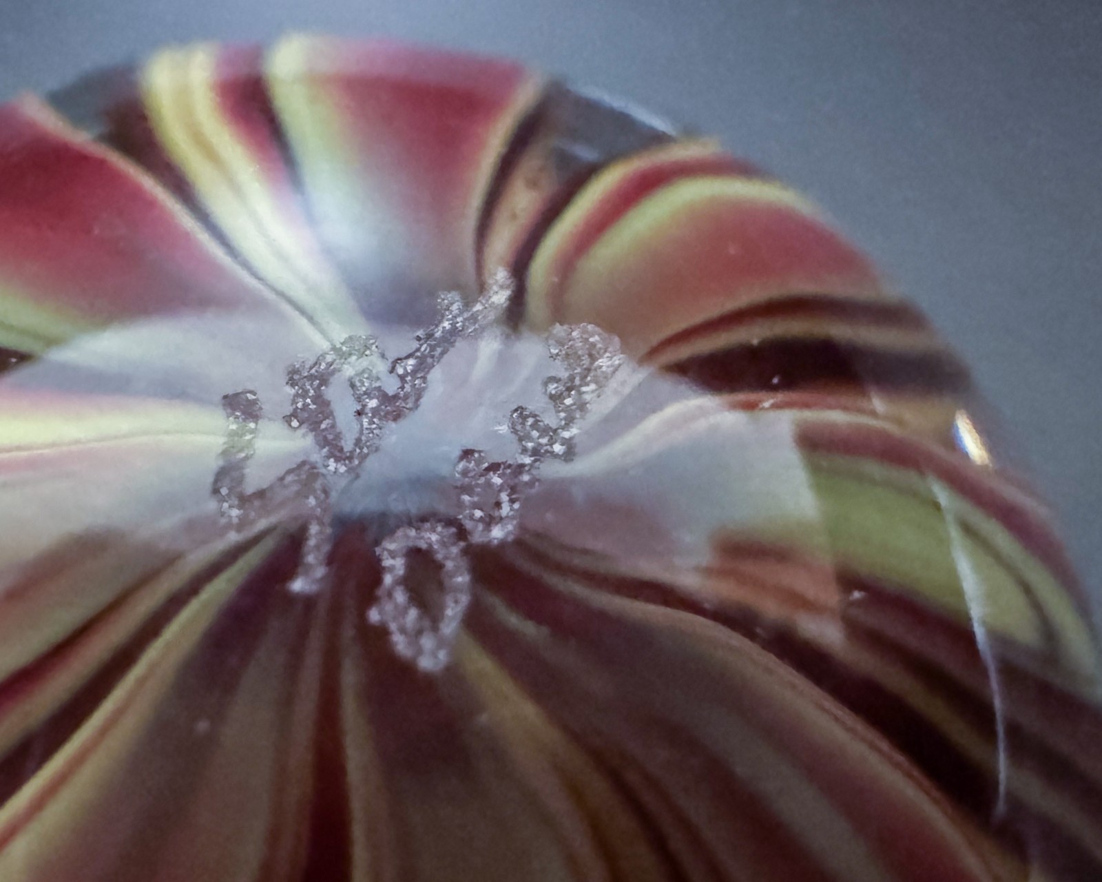 Steve Davis 1.5″ Red Green Contemporary Handblown Art Glass Marble