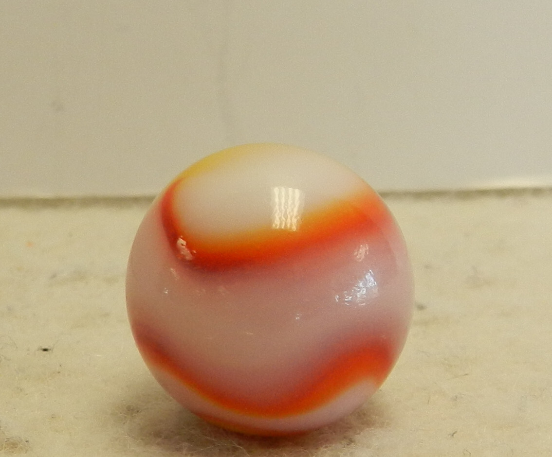 #16452m Vintage Peltier Glass NLR Ketchup and Mustard Marble Mint Minus