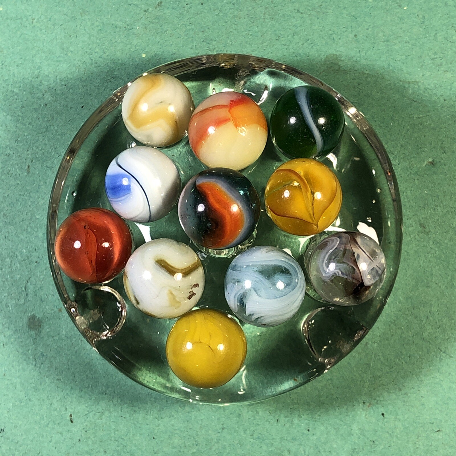 Vintage Marbles | Approximately 1/2″ | Lot Of 11 | Nice Patterns | Lot #300