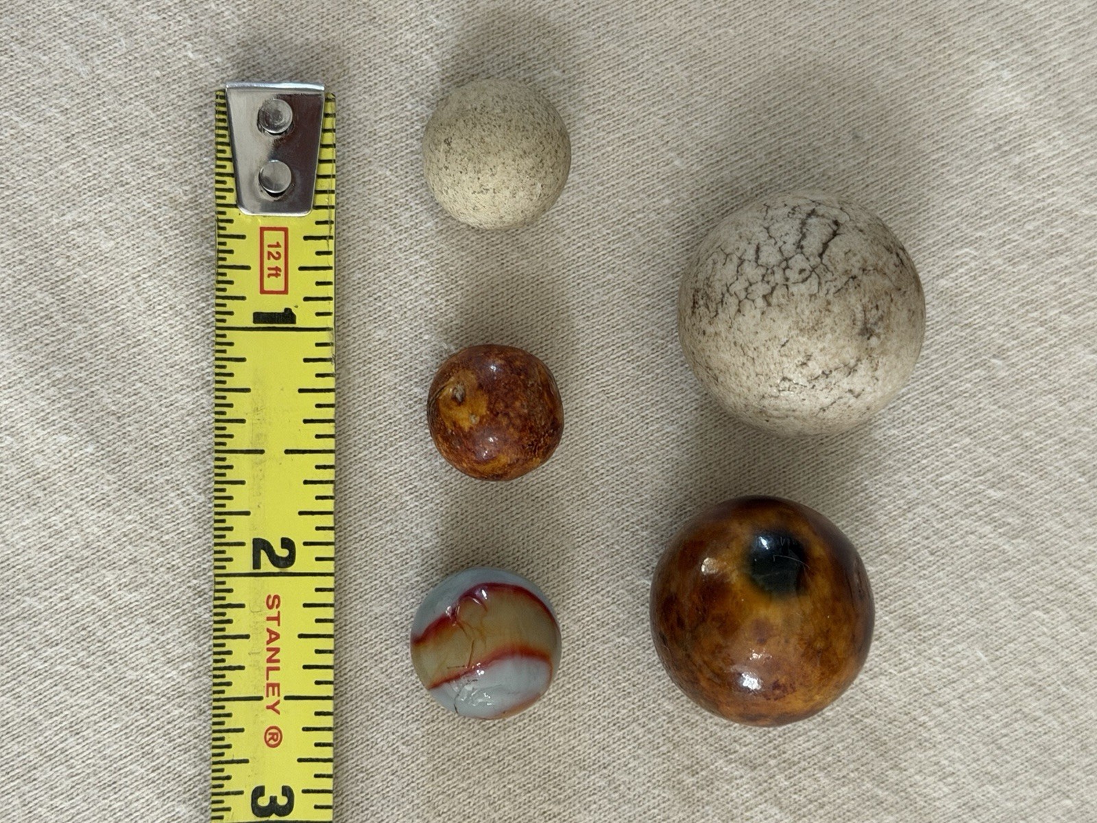Vintage Marble Lot – German Bennington others 2 large 1.030″