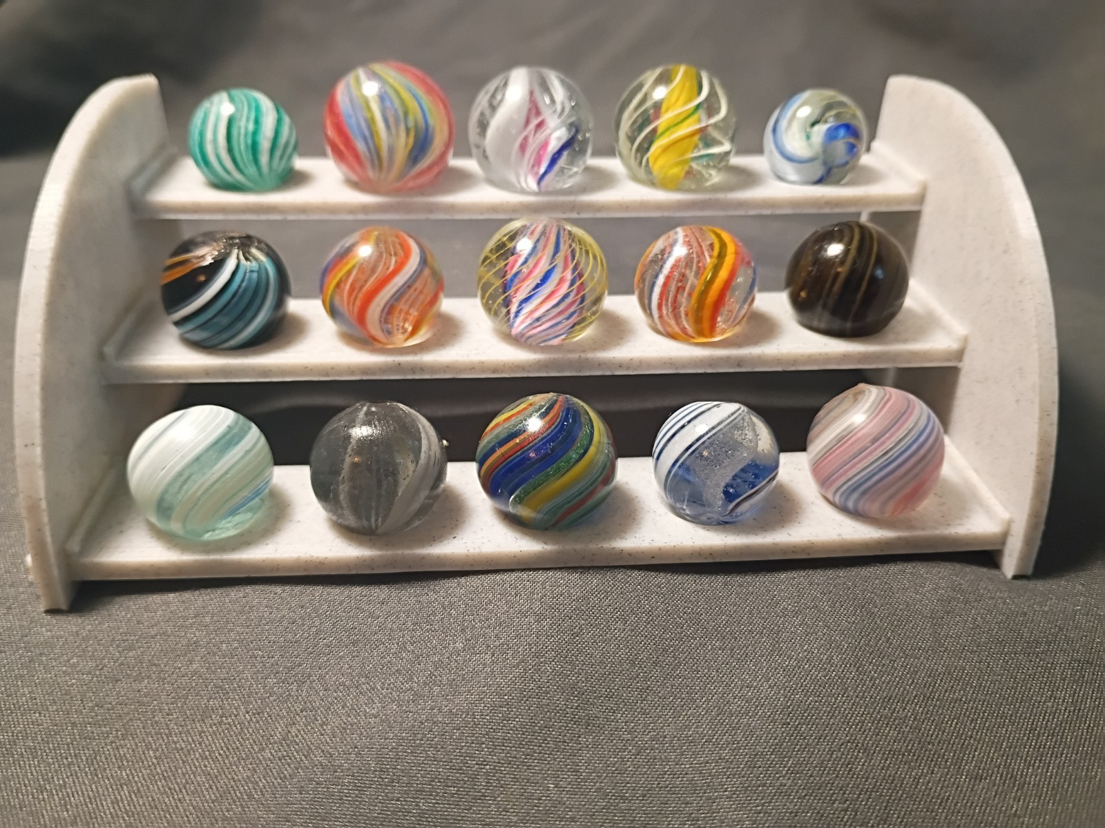 15 Marble Stand! Fits Shooters! German, Akro, Peltier, Marbles!