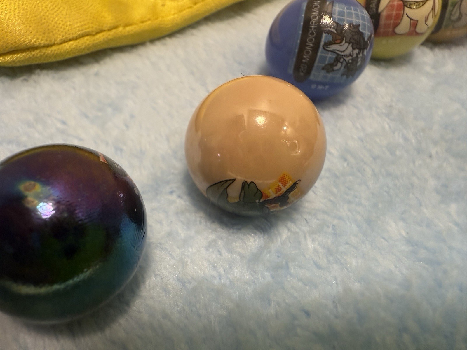 Digimon Marbles Lot of 10w Original Bag 2001 Vintage Collectible