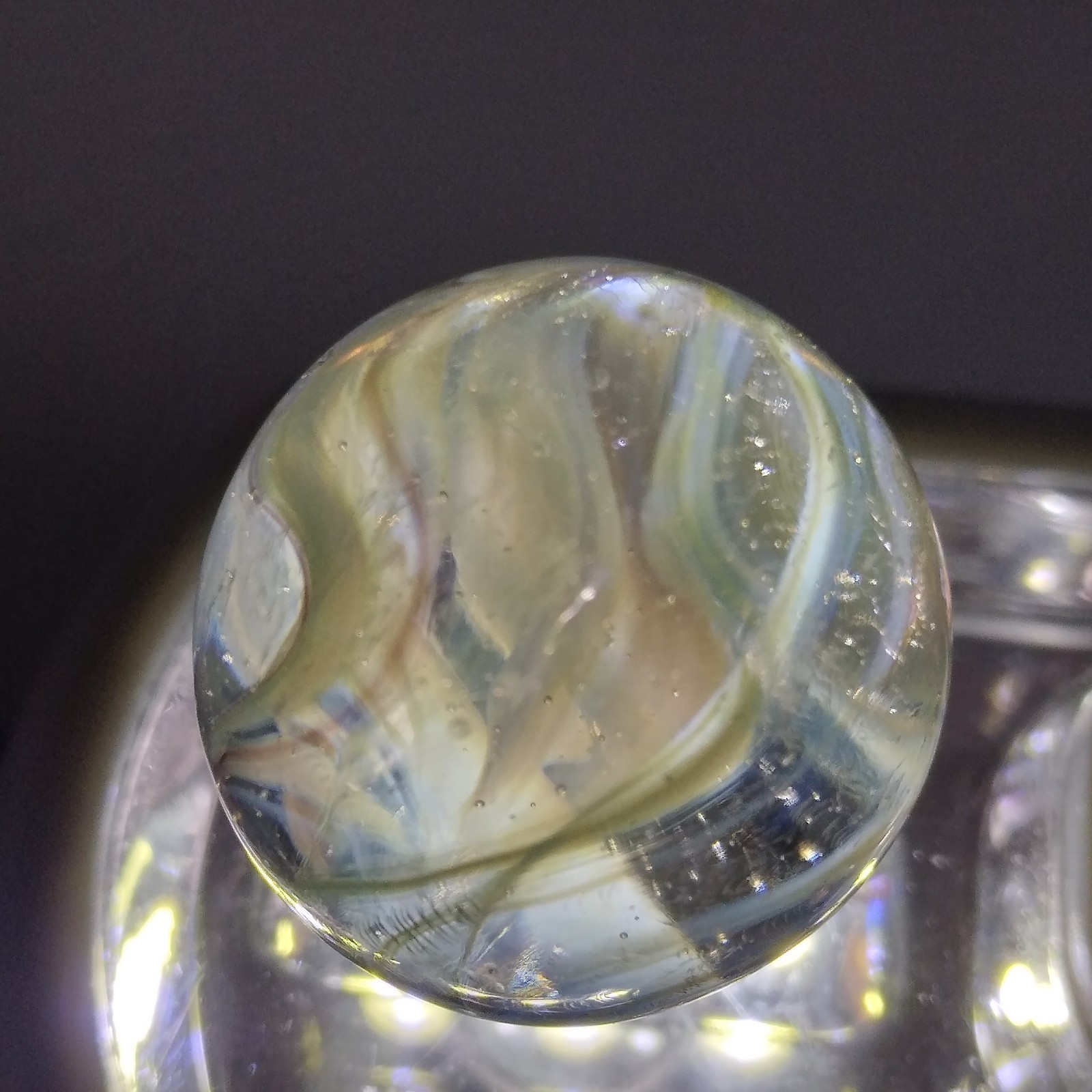 0.65″ Vintage Marble- Vitro Akro Alley Ravenswood Cat Eye Swirl- Quick List #Q30