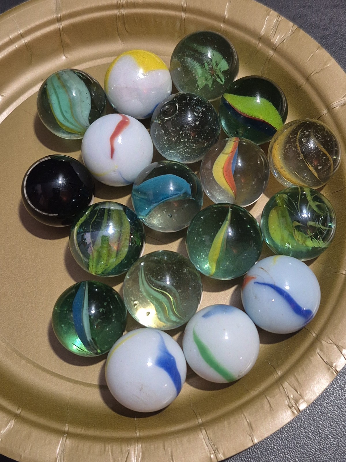 18 Large Marble Shooters – Various Designs *READ