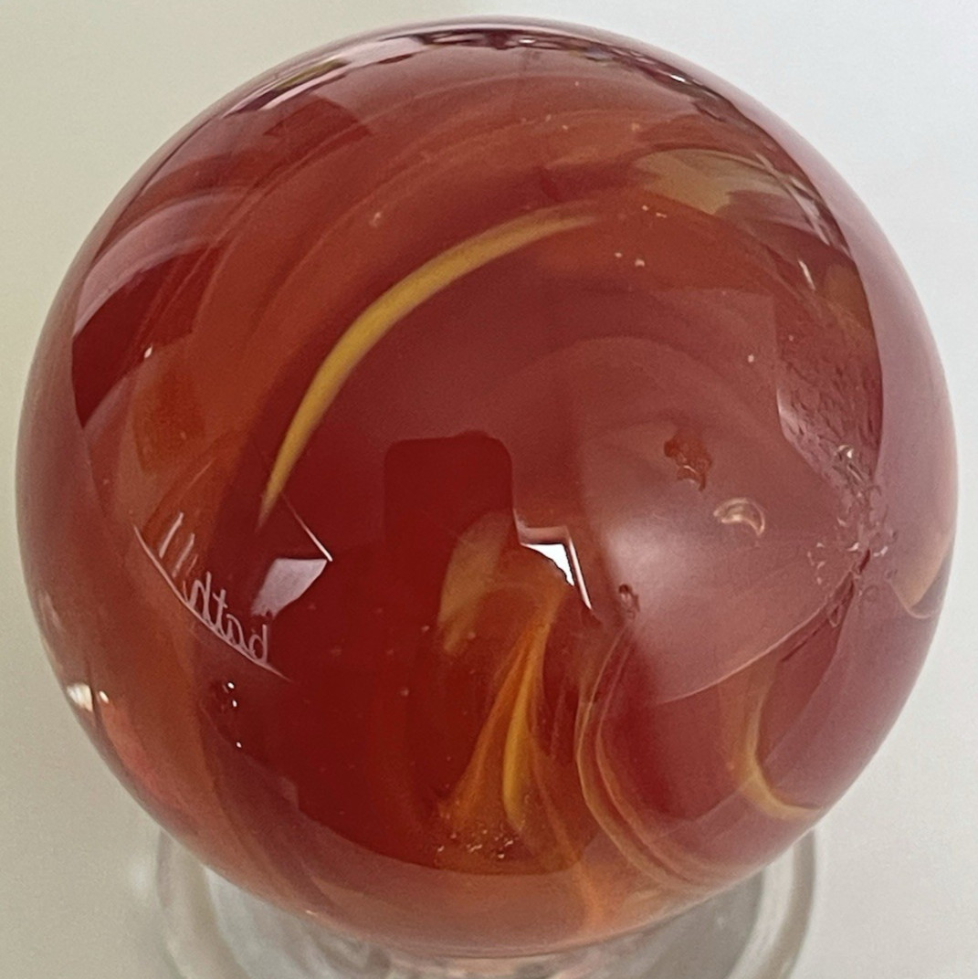 VTG 2000 EDDIE SEESE MARBLE 2nd YEAR SIGNED DATED w/ FULL SIGNATURE 2.00″ RARE 1