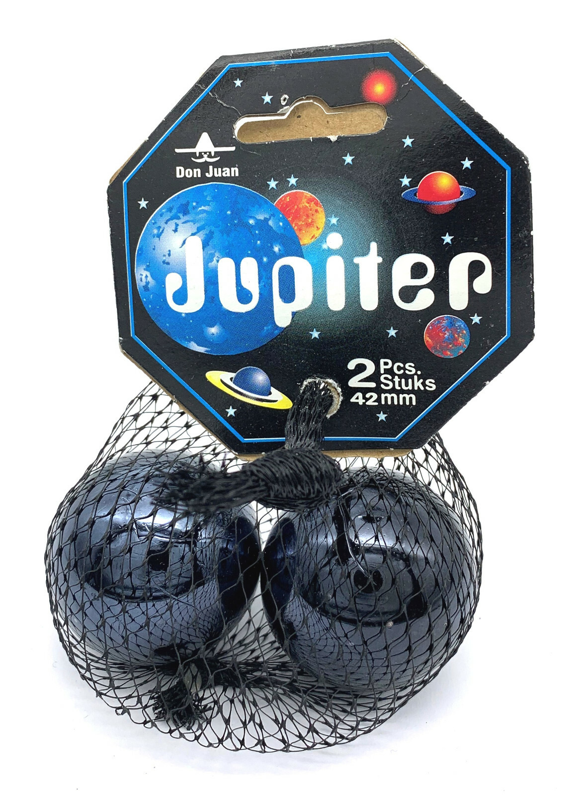 Net Bag 2 Jupiter 42mm Glass Marbles Netherlands Don Juan Vacor (Steely Torpedo)