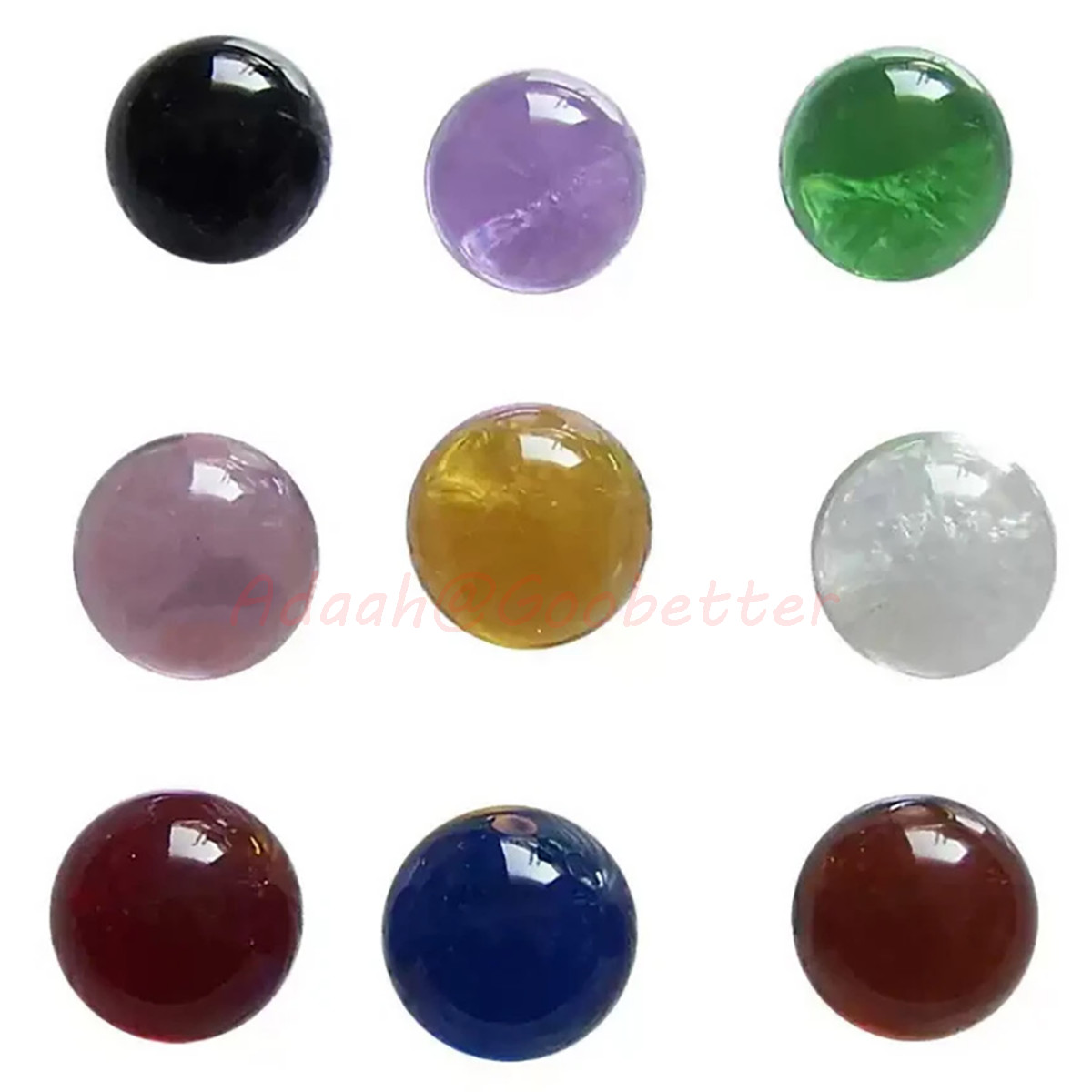 25mm Glass Ball Craft Glass Beads Handmade Marbles DIY Kid Toys Games Vase Decor