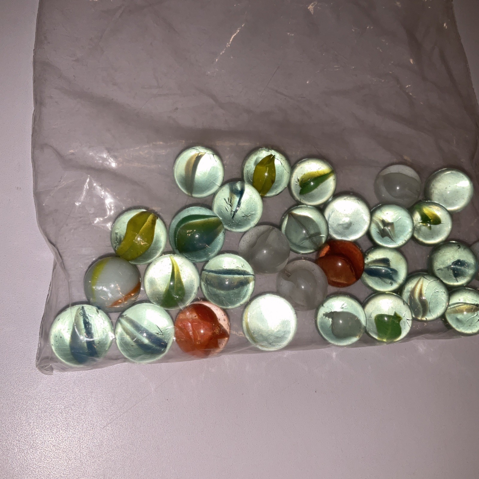 Vintage Lot of 30 Mixed Marbles Very Nice, Mint