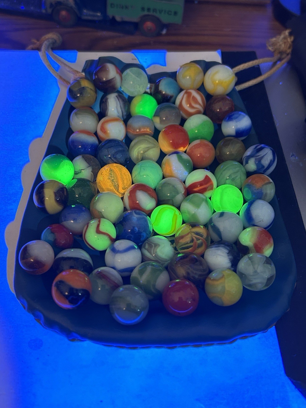 Mixed Lot 60 Vintage Marbles Peltier, Vitro, Akro, Alley, Marble King, Master L2
