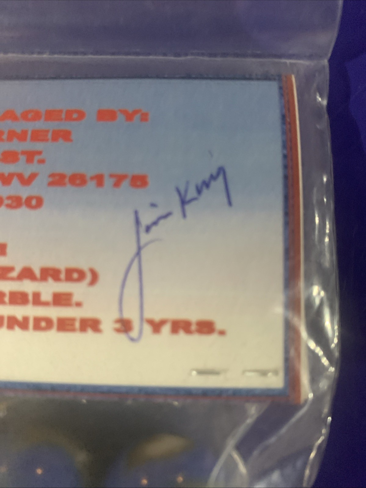 😎9-“Rebel” Jabo Vitro Marbles Original Package-Signed By Jim King Mint.72-.75