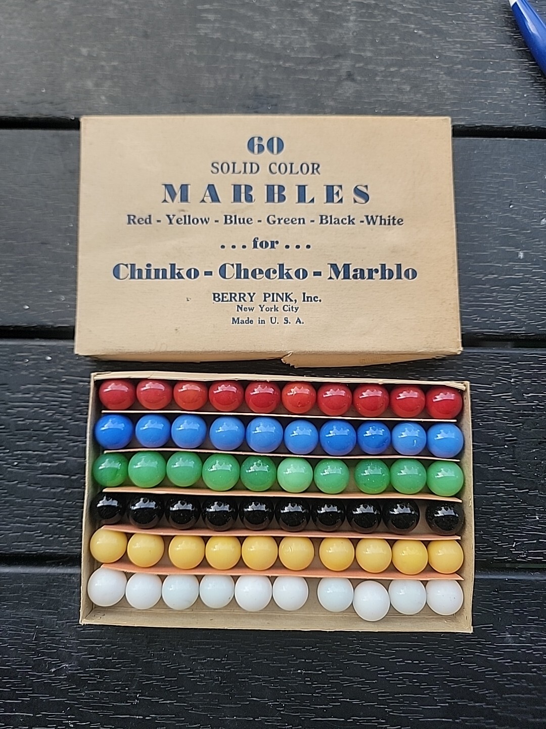 60 Solid Color Marbles Berry Pink Inc New York City NO.00
