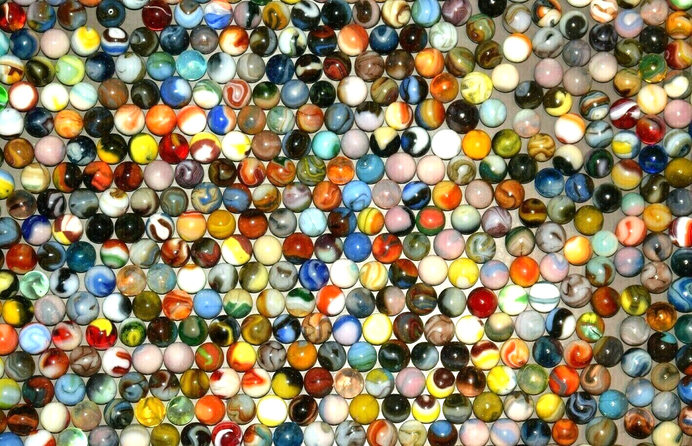 Early Run JABO Multi-Color Mixed Marbles Lot of 12 Size .625″ = 5/8″ Mint!
