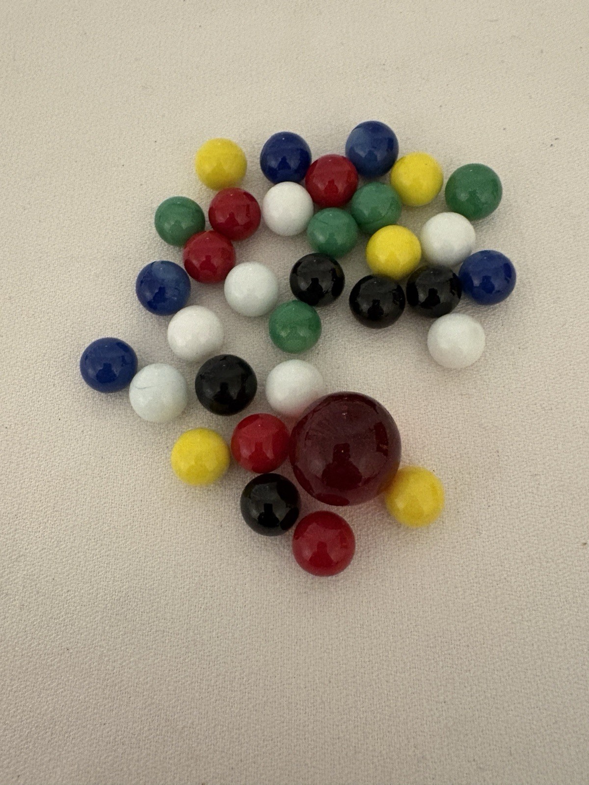 Vtg Hand Made Glass Chinese Checkers Marbles Game Replacement Pieces Crafting