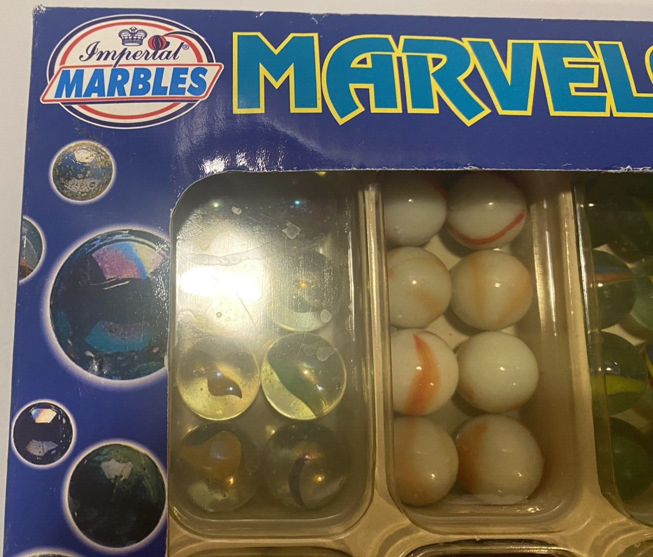 Vintage (1997) IMPERIAL MARVELOUS 106 MARBLES DELUXE SET NO. 3717 Some Box Wear
