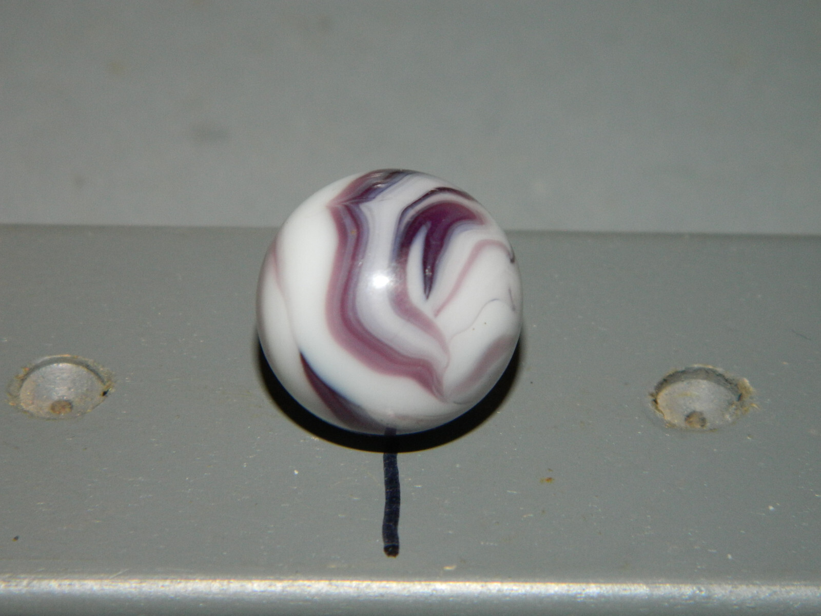 West Virginia Swirl Marble Purple and white approx 11/16″+ R8