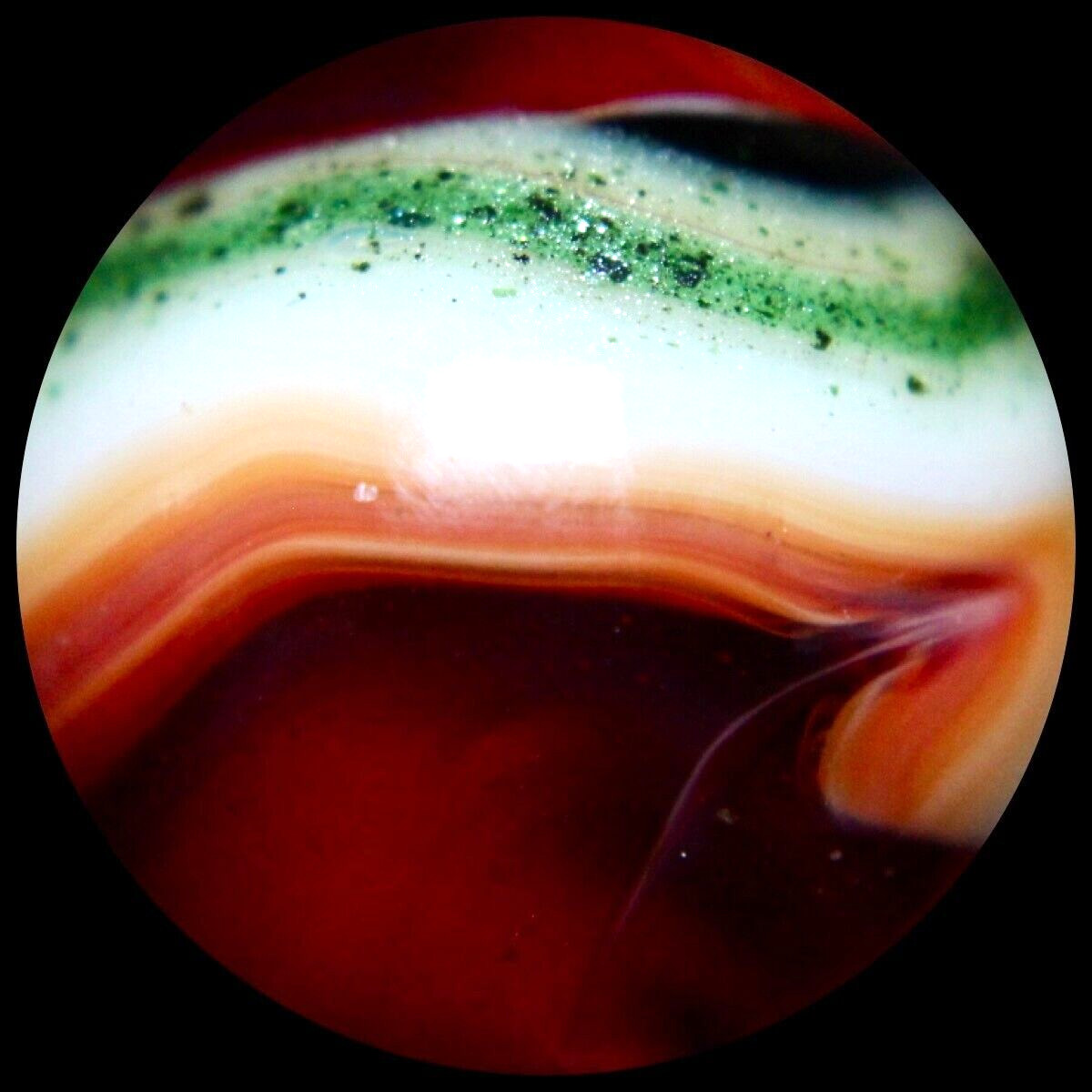 JABO Joker 1 Marble Collector Series: Ruby Red & Aventurine