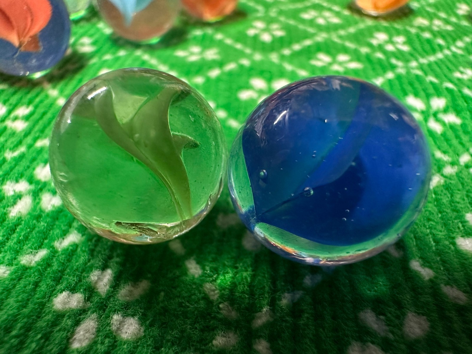 150 Vintage Marbles with 3 Shooters. Multiple Colors #002