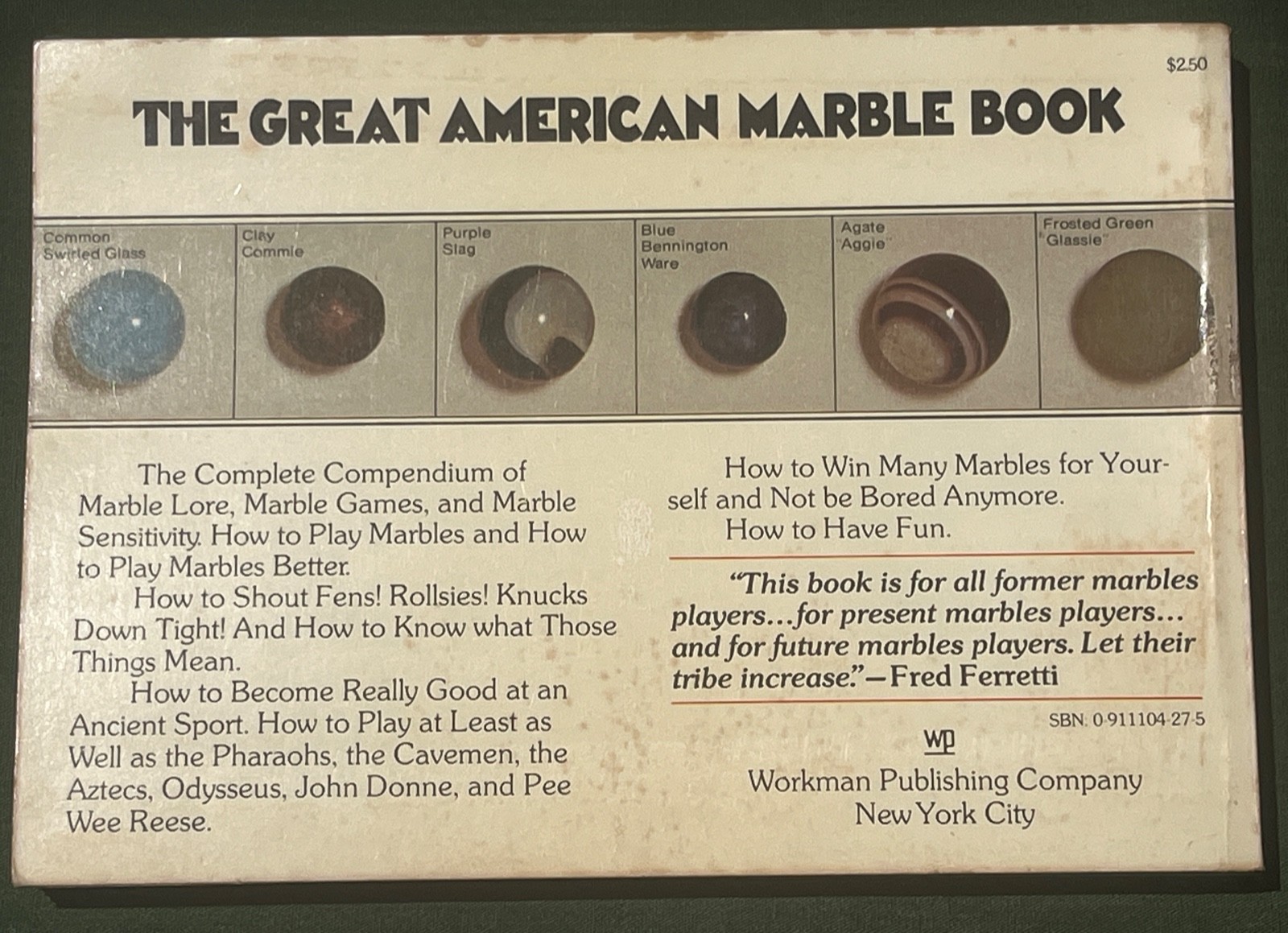 VTG 1970s Great American Marble Book + 53 Cats Eye/Various Marbles w/Suede Pouch