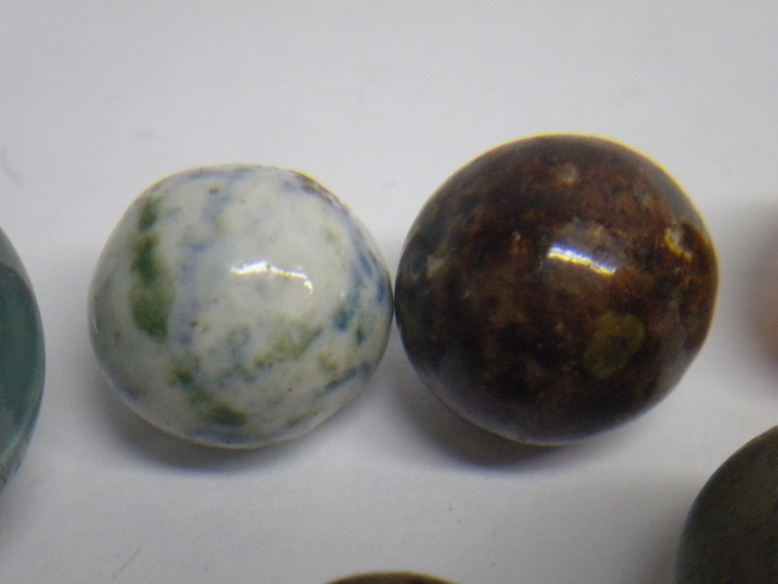 Vintage Antique Marble Collection Clay Glass ? Bennington ? FREE SHIPPING