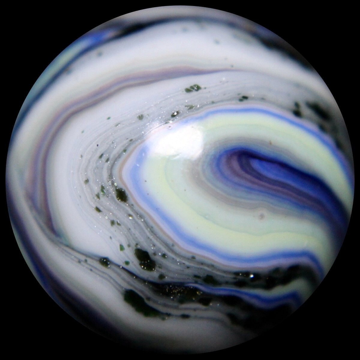 JABO Premium Opaque Marble Collector Series: Lavender Mica Watercolor