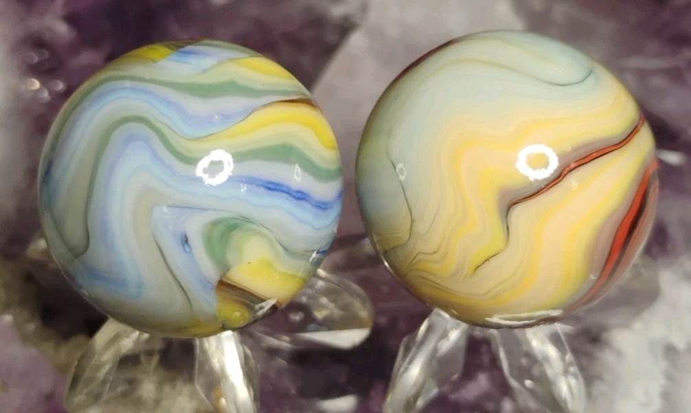 .77″ JABO MARBLES “LEO” 8/8/12 NM LOT X2