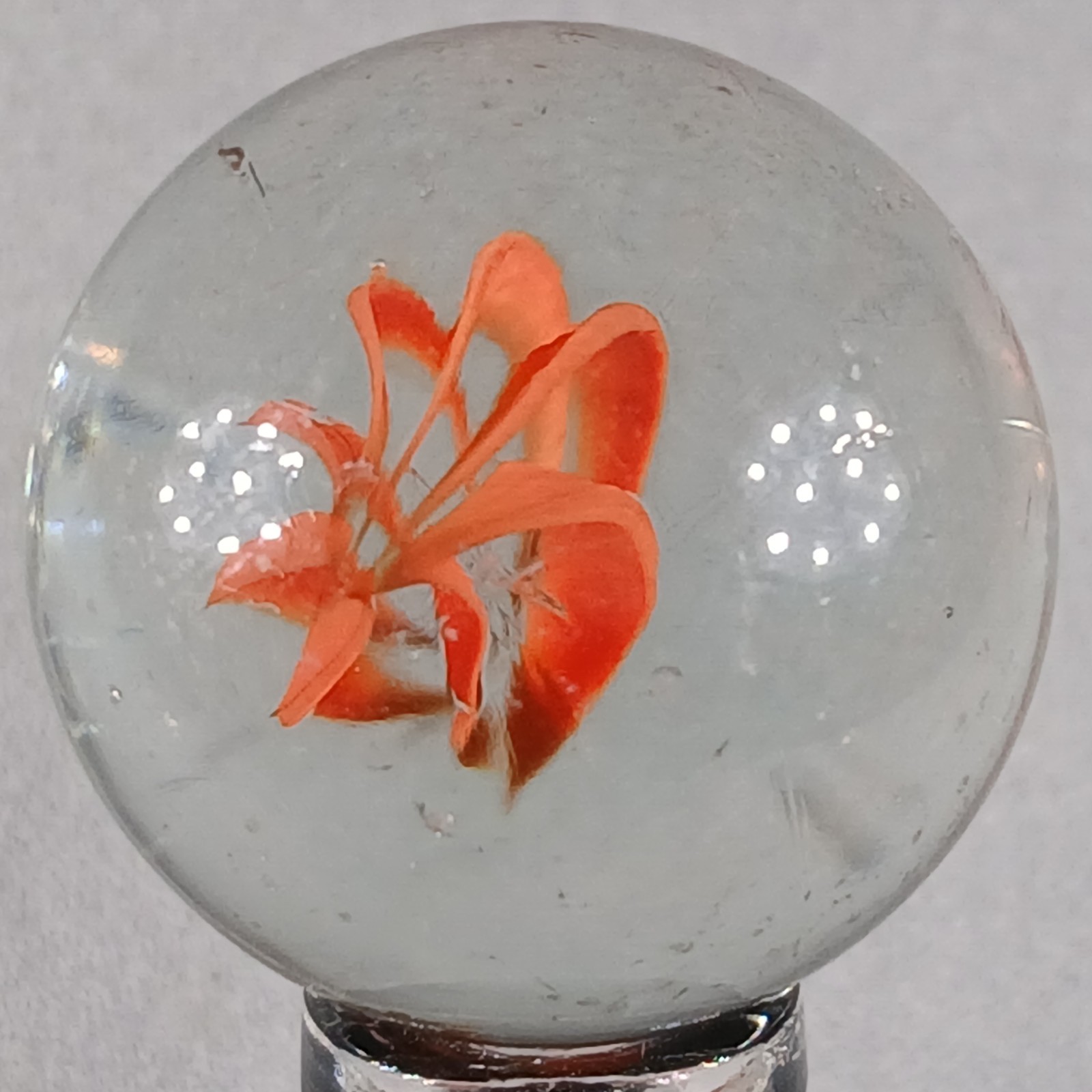 Large Vintage Imported Cat’s Eye Marble .99 Inches Near-Mint Condition