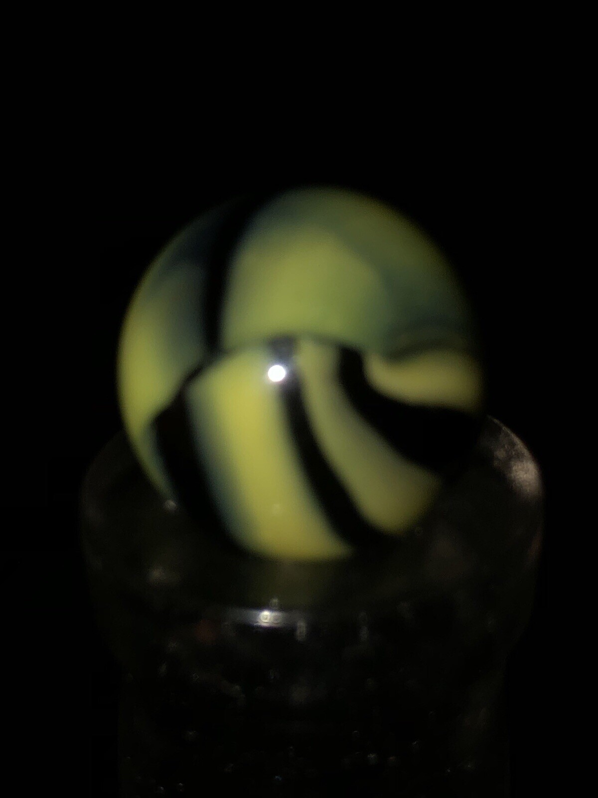 Old machine made marble wasp bumble bee gorgeous “2 FREE old ones included”