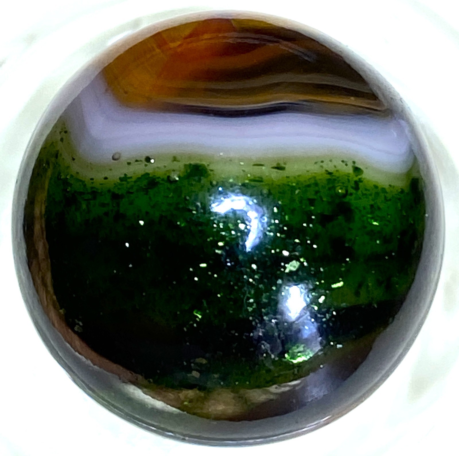 WOW ! SUPER AVENTURINE PATCH / OXBLOOD THIN LINES TRANSPARENT SHOOTER .72″ M202