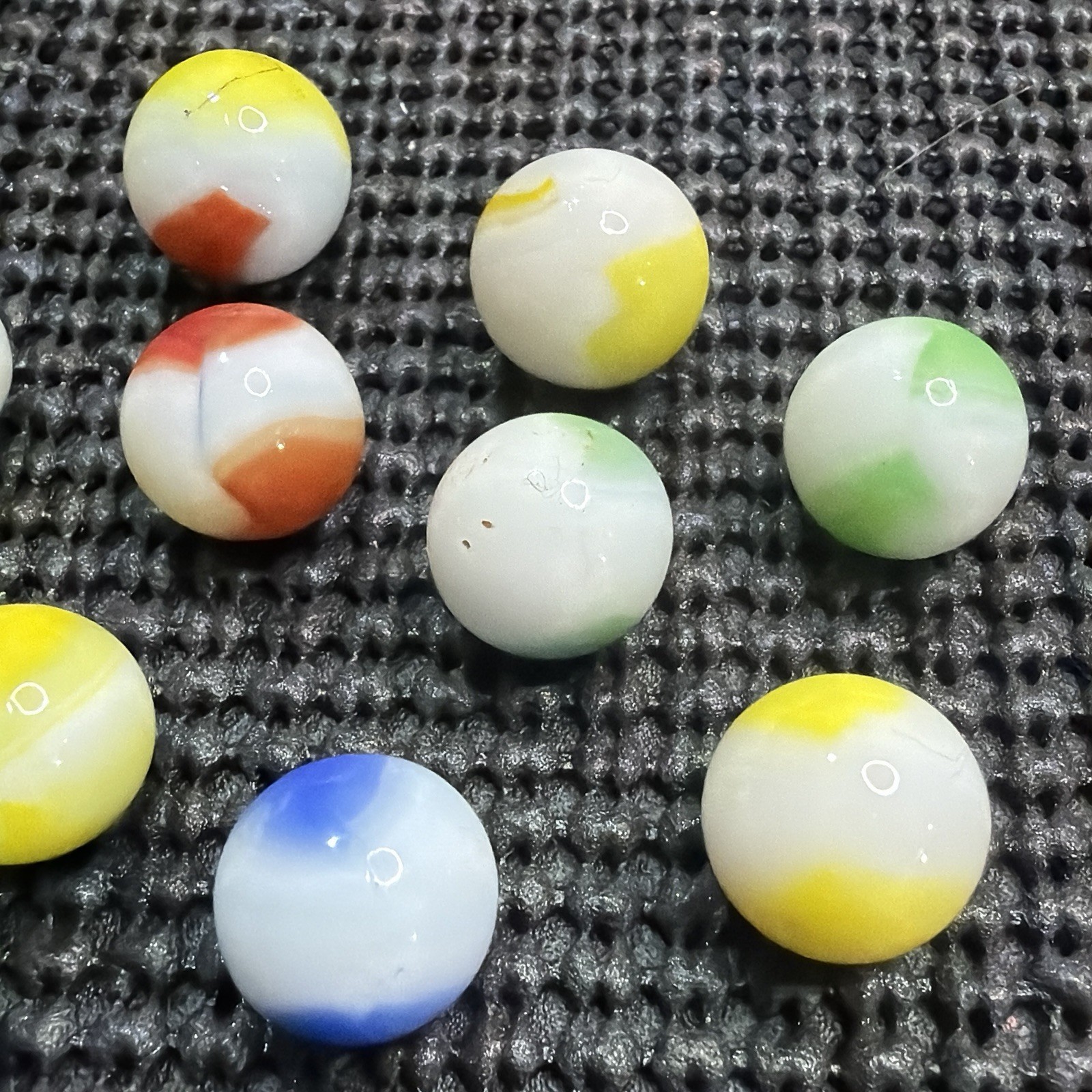 Vintage Marble King Marbles Size .59″ to .65″ Lot of 11