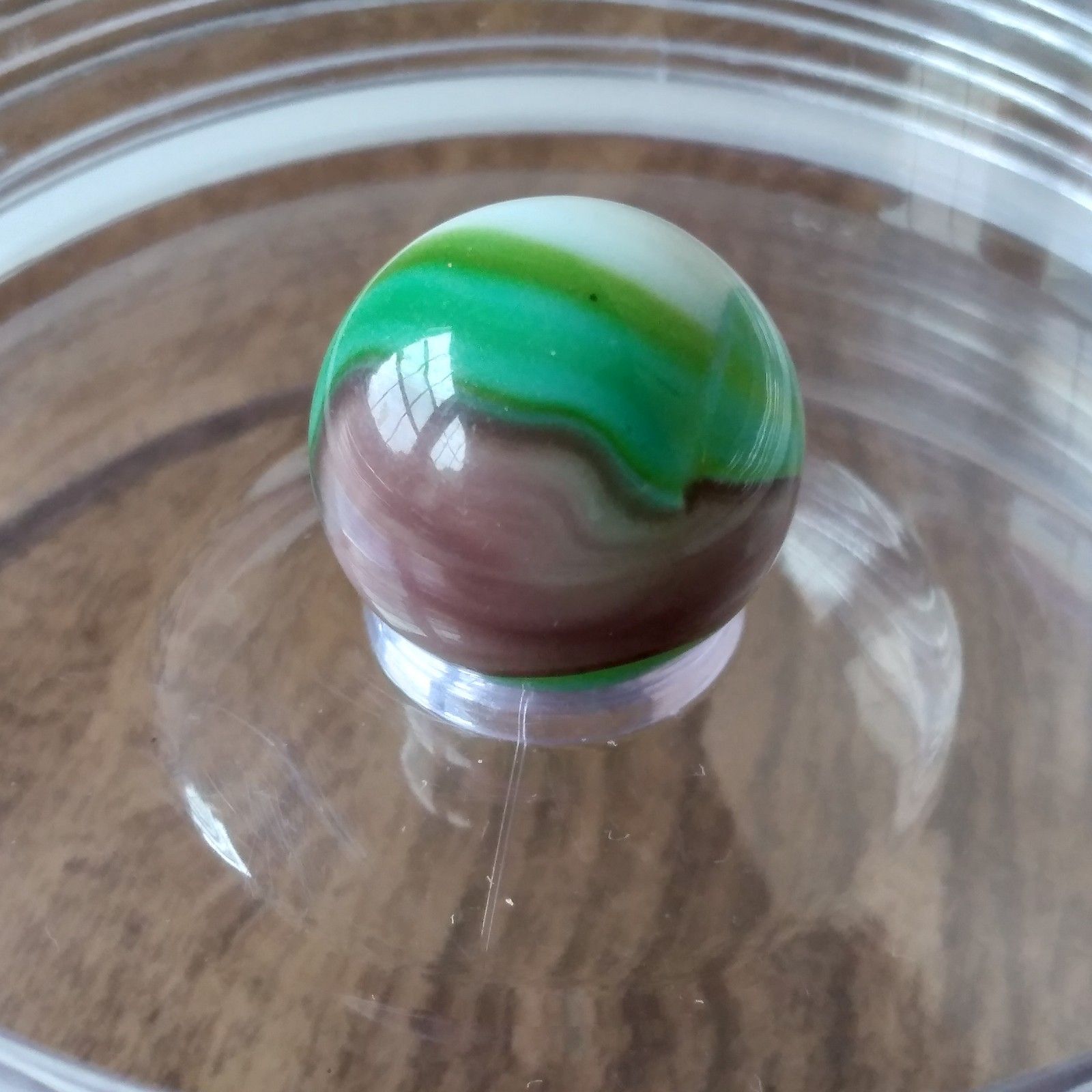 .61 Vitro Agate Tiger Eye Conqueror Wedding Cake White, Green Aventurine Marble