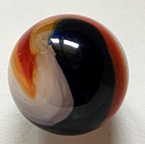 3/4″ Mint/NM. Blue/Red/White Popeye Marble