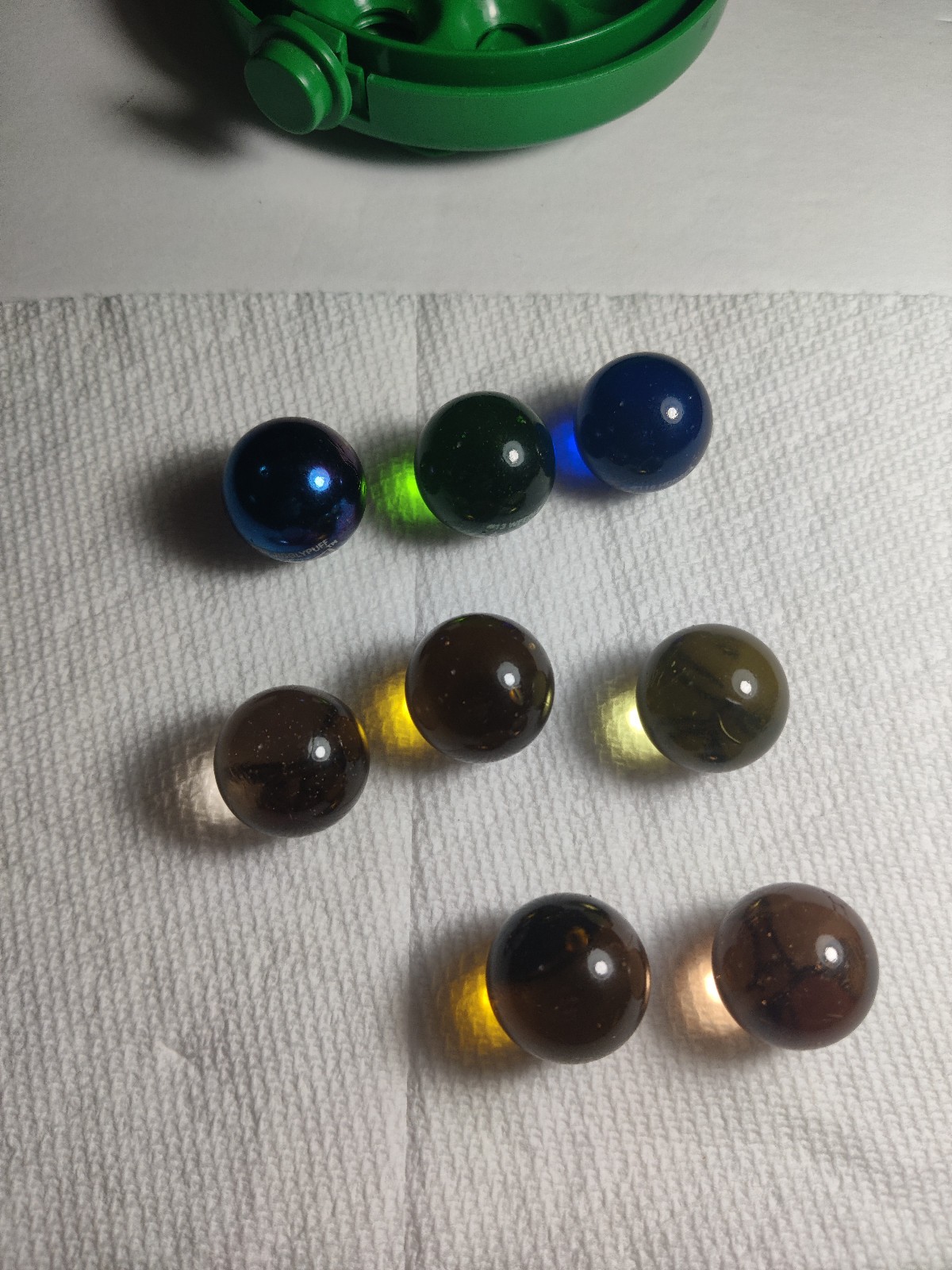 Lot of 8 First 1st Edition Star Pokemon Marbles w #76 Golum Bag #104 Cubone case