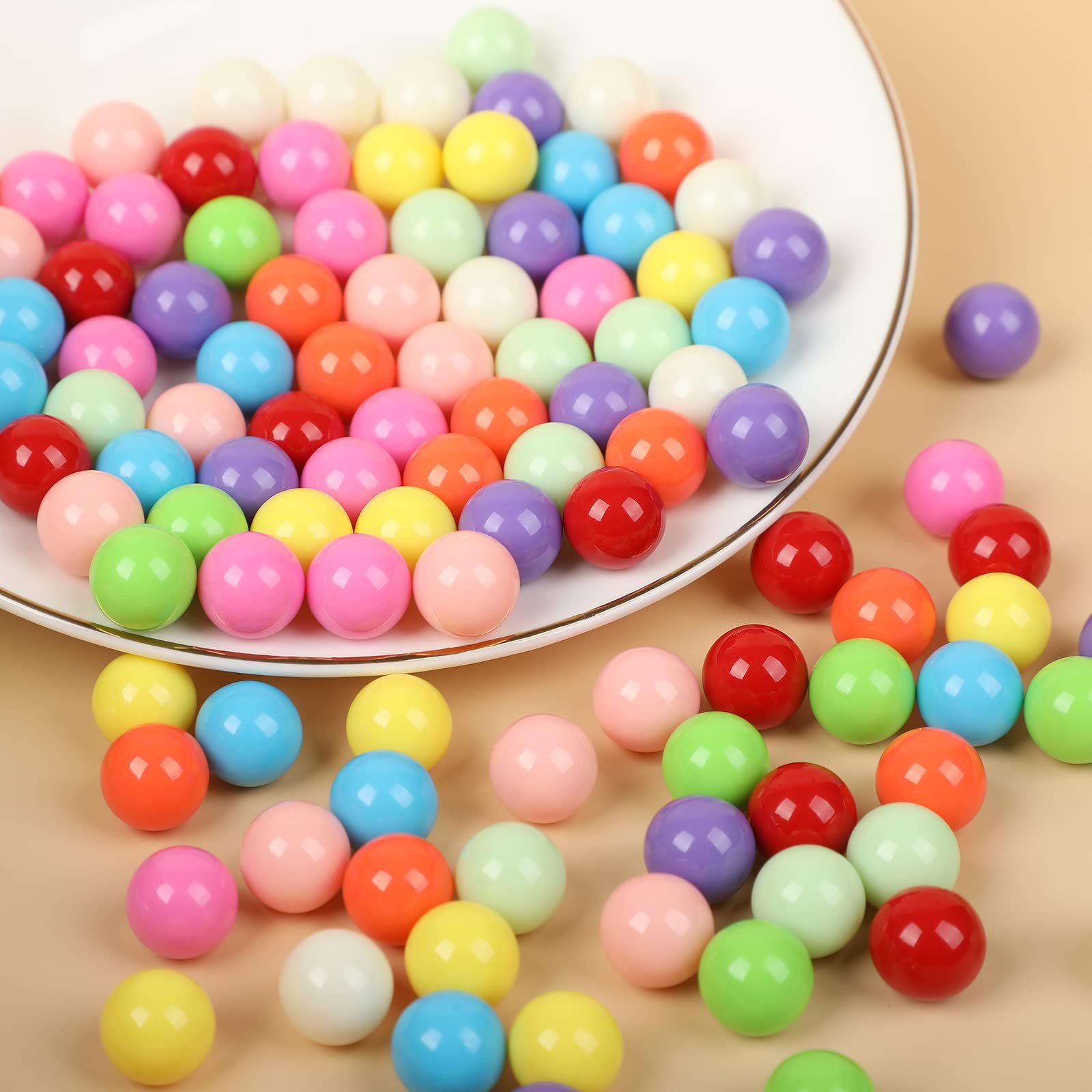0.47 inch12mm Game Replacement Marbles Balls,120pcs Solid Color Acrylic Balls…