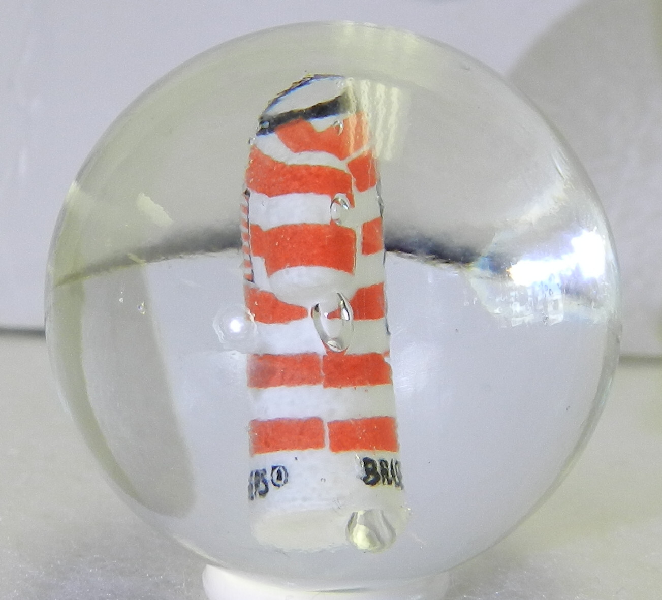 #17750m USA Soccer or Football Contemporary Jersey Sulphide Marble 1.34 Inches