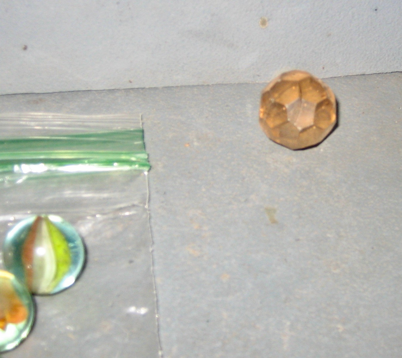 30 Lot Bag Vintage Toy Marbles ~ Swirl, Cat’s Eye, Solid ~ 1 Geometrical Sides